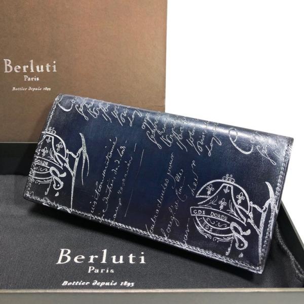 ベルルッティ サンタル 円ウォレット 二つ折り長財布 シルバーパティーヌ ロングフラップウォレット N Berluti Berluti N リナーテ 通販 Yahoo ショッピング