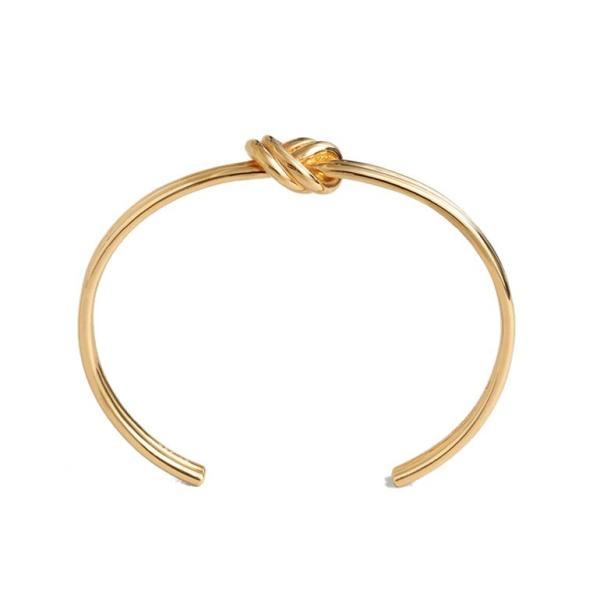 セリーヌ ノット ダブルブレスレット ゴールドフィニッシュ ブラス