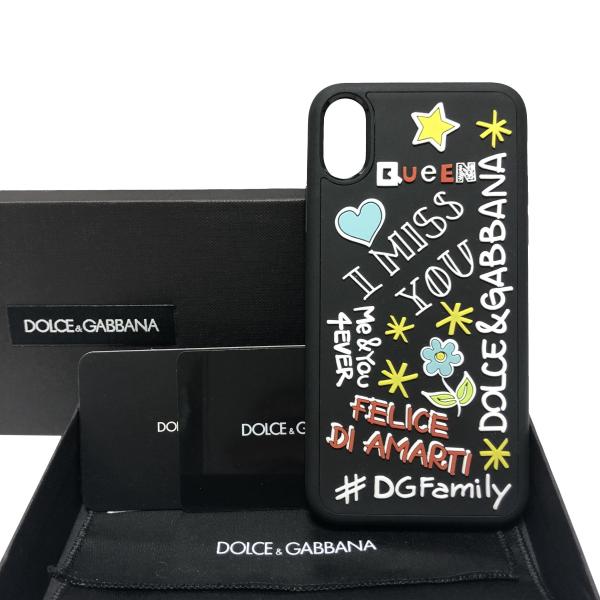 ドルチェ＆ガッバーナ iPhoneケース ストリート カバー iPhoneX BLACK
