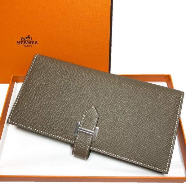 エルメス ベアン スフレ フラップ長財布 エトゥープ シルバー Hck18 Hermes Hermes Hck 18 リナーテ 通販 Yahoo ショッピング