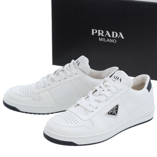 PRADA プラダ ダウンタウン レザー スニーカー トライアングル PRADA プラダ ダウンタウン レザー スニーカー トライアングル