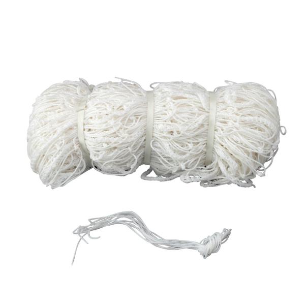 ●カラー：白●素材：ポリエチレン●サイズ：横510cm×高さ220cm×奥行(上)100cm×奥行(下)200cm※ご購入前に、ご使用ゴールとのサイズ確認をお願いします。●ネットの太さ：3mm(440t/60本)●重さ：2.45kg●設置用...