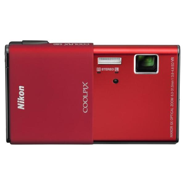 【中古】Nikon デジタルカメラ COOLPIX S80 カーディナルレッド S80RD 1410万画素 光学5倍ズーム 3.5型タッチパネル液晶