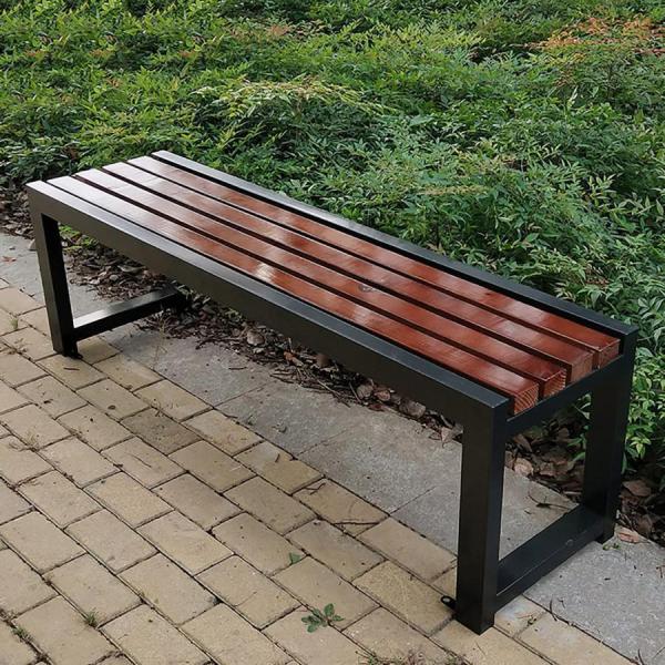 ガーデンベンチ 木製 防食 無垢材 １００?１８０ｃｍ 公園風の外空間を自宅に スチール脚で安定 耐荷重も安心 アウトドアベンチ