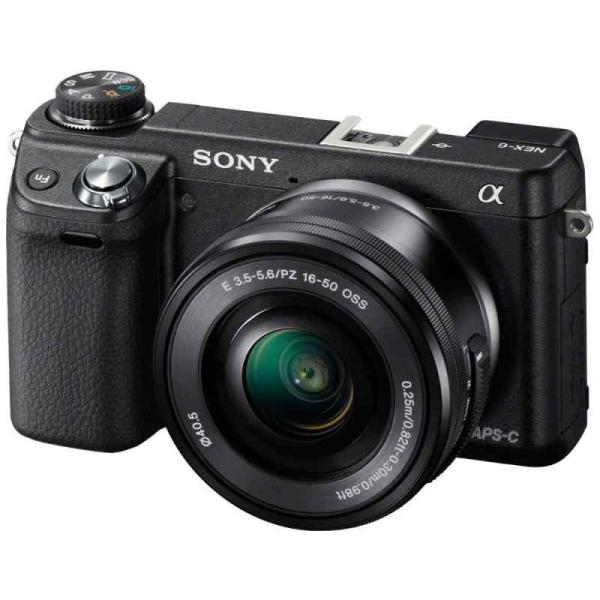 【中古】SONY ミラーレス一眼カメラ α NEX-6ズームレンズキット ブラック NEX-6L/B