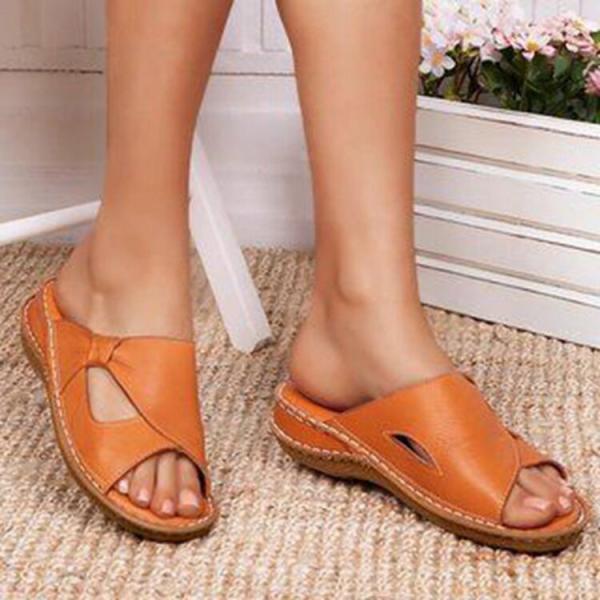 足底筋膜炎/扁平足/足の痛みを和らげるための女性用スリッパプラットフォーム装具スライドサンダルアーチサポート