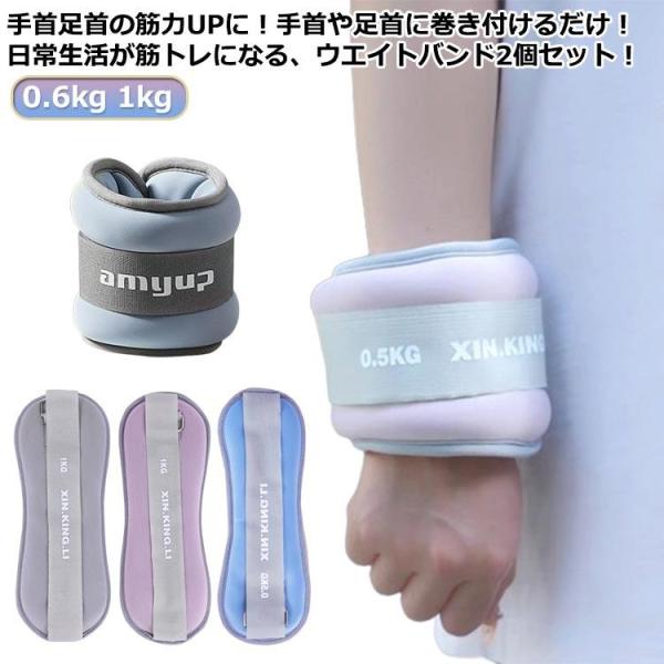 パワーリスト 2個 0.6kg 筋トレ セット 宅トレ リストウエイト 脚 足 アンクルウエイト トレーニング 足首 グッズ リストバンド 腕 手首