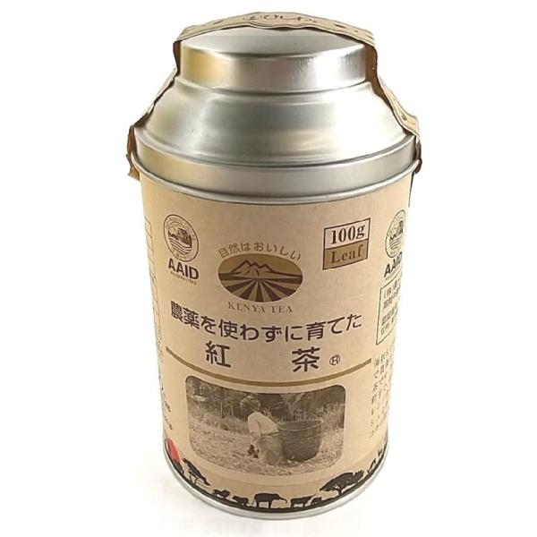 ひしわ 農薬を使わずに育てた紅茶 リーフティー 缶 100g × 2個