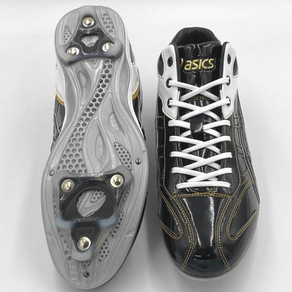 ASICS 【サイズ交換送料無料】ブラック×ゴールド アシックス
