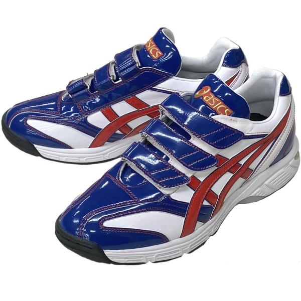 ASICS 野球用トレーニングシューズ ネイビー/レッド ASICS 【サイズ交換送料無料】ネイビー×ワインレッド アシックス