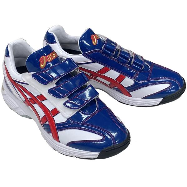 ASICS（アシックス） 【サイズ交換送料無料】ブルー×レッド 野球
