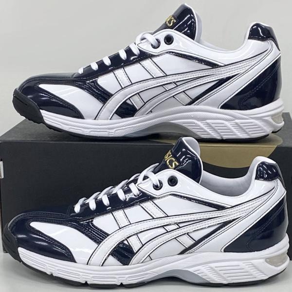 ASICS（アシックス） 【サイズ交換送料無料】ホワイト×ネイビー 野球