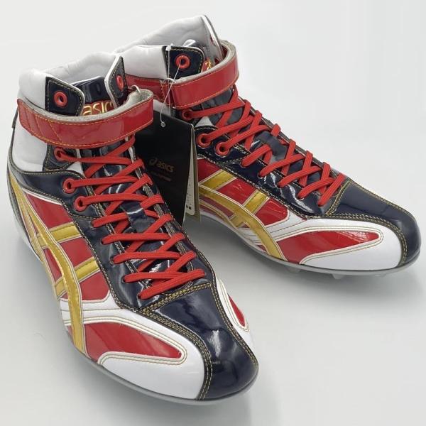 ASICS（アシックス） 【サイズ交換送料無料】ネイビー×ゴールド 野球