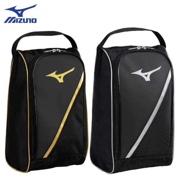 大きな開口部でシューズを入れやすい設計サイズL19×W13×33cmカラー91：ブラック×シルバー95：ブラック×ゴールド素材ポリエステル（裏加工PU）、合成皮革（PU）原産国ベトナム製質量約190g