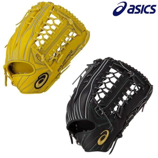 ASICS GOLDSTAGE 軟式 外野用グローブ ASICS（アシックス） 野球 軟式グラブ グローブ 外野手用 ゴールド