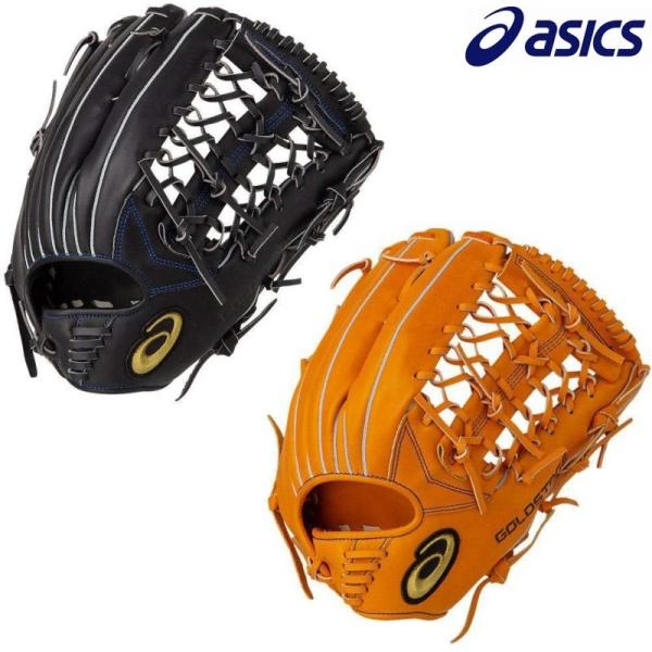 ASICS（アシックス） 野球 軟式グラブ グローブ 外野手用 ゴールド