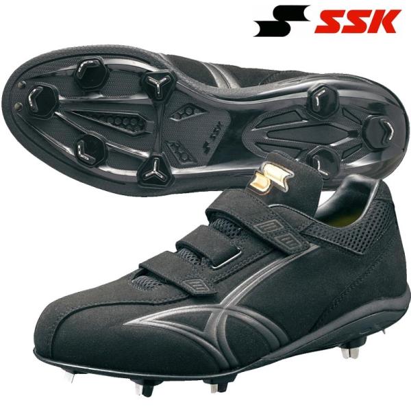 エスエスケイ（SSK） 28.5cmのみ 野球 埋込金具 スパイク 三本ベルト