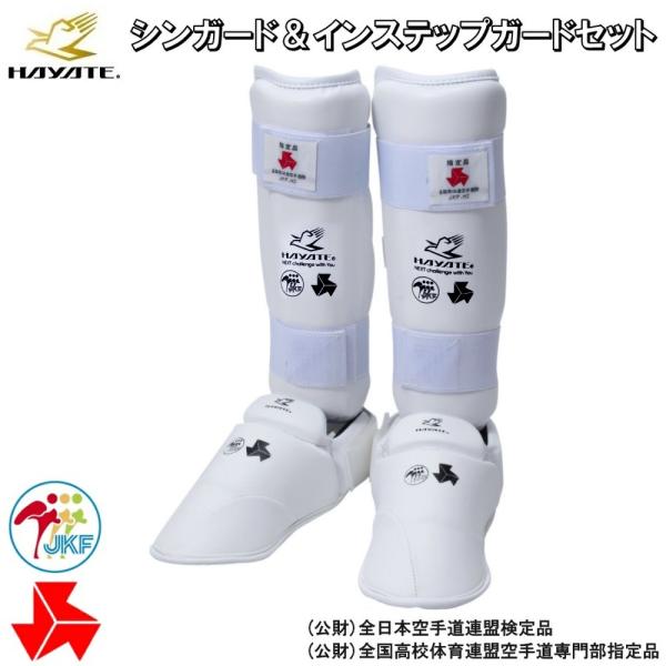 空手防具フルセット ダブル取得新型インステップ・シンガードセット | HAYATEオンライン