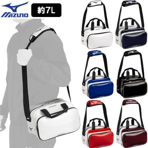 MIZUNO（ミズノ） 野球 エナメル ミニバッグ 約7L L26×W12×H17cm