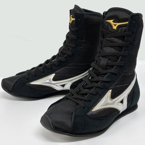 ミズノ ボクシングシューズ イージースペクトラ 05シルバー×52ゴールド縁取り MIZUNO ミズノ ボクシングシューズ イージースペクトラ 05