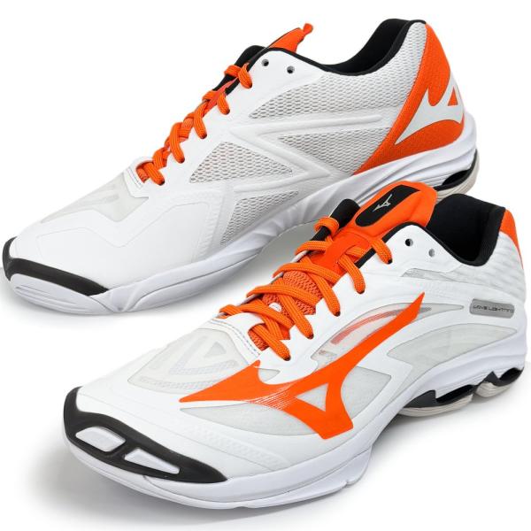 他の人とは違ったバレーシューズを履きたい人にオススメ!!15年以上の経験のあるスポーツ専門店の店長が企画したオリジナルのバレーボールシューズ。ホワイト×オレンジの体育館シューズです。白色をメインカラーとしてロゴカラーをオレンジで合わせました...