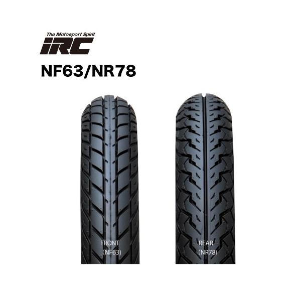 IRC 107579 80/90-17 M/C 44P NR78 WT リア専用 バイクタイヤ : ナカノ