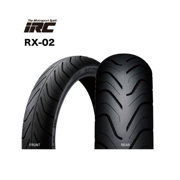 他サイト： 310409 110/80-17 M/C 57H RX02  TL フロント専用 バイクタイヤ IRCの商品画像