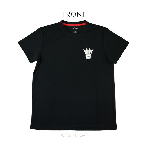 【大特価】LI-NING ATSL415-1 トレーニングTシャツ(ジュニア) バドミントンウェア リーニン【メール便可/日本限定品】