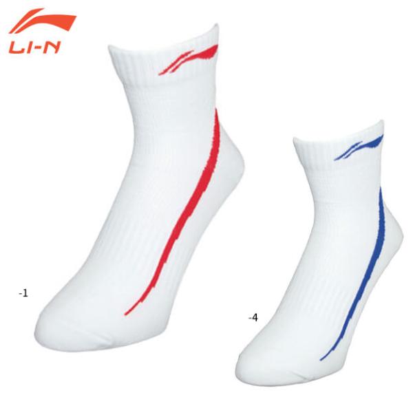 LI-NING AWSH141 ハーフソックス バドミントンソックス(ユニ/メンズ) リーニン【メール便可】