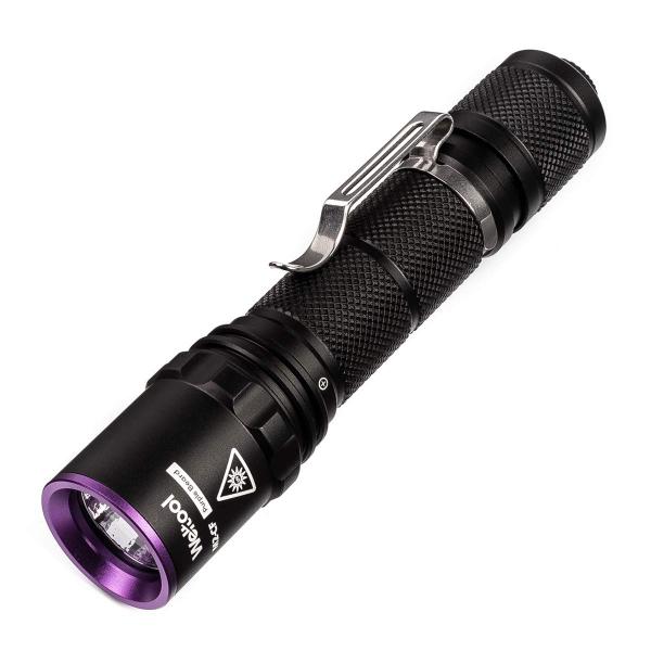 Weltool M2-CF UV懐中電灯、UV接着剤硬化用365 nm紫外線LEDトーチ、ACリークディテクターロック、ミネラルグロー、ペット尿検出器