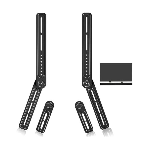 ユニバーサルサウンドバー専用金具 マウントキット 汎用 サウンドバー取り付け金具 賃貸 最大VESA 600x400mm 耐荷重10kg VESA設置