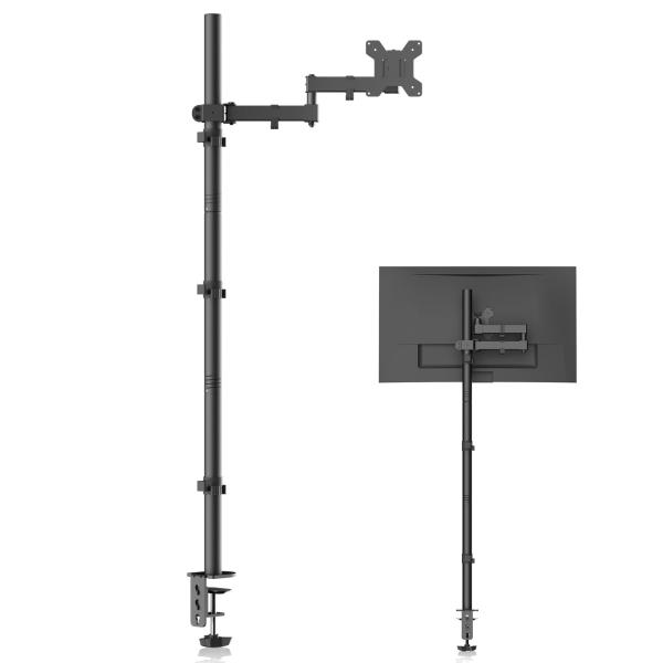 Bracwiser PCモニターアーム ディスプレイアーム モニターアーム 4軸 120cm 水平多関節 13-32インチ対応 グロメット式＆クランプ