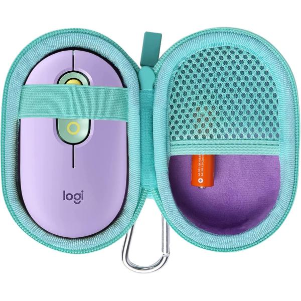 co2CREA 収納ケース 互換品 ロジクール POP MOUSE M370YL 静音 ワイヤレスマウス 無線 Logi Bolt (ケースのみ)