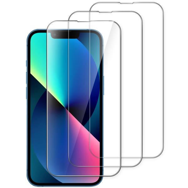 JETech iPhone 17e (2026) / iPhone 16e / iPhone 13 / 13 Pro専用全面保護フィルム 9H強化ガラ