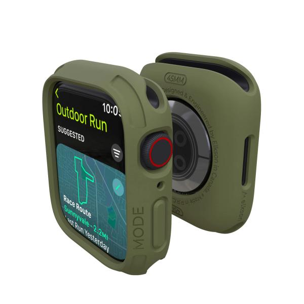 elkson アップルウォッチ カバー Apple Watch 45mm 用, 頑丈なバンパー ケース Apple Watch SE iWatch S