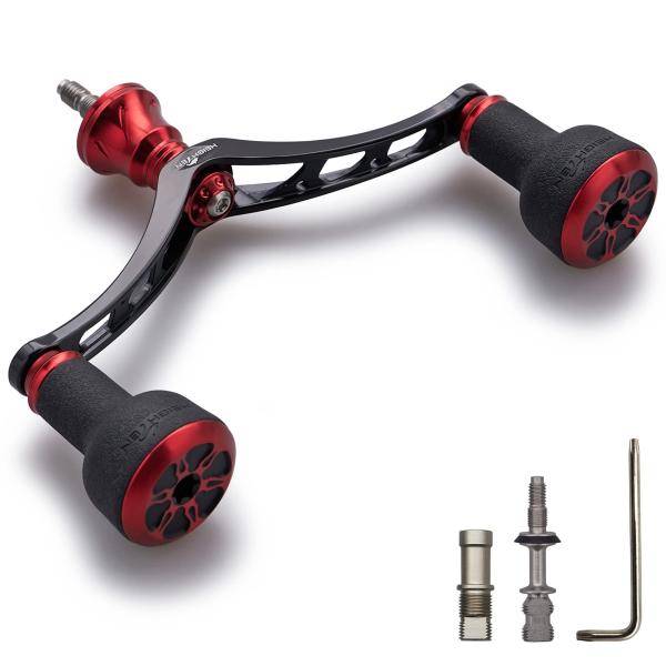 HEIGHTEN 98mm リール ハンドル シマノ(SHIMANO) ダイワ(DAIWA) 通用 スピニングリール 用 TPE Series (ブラ
