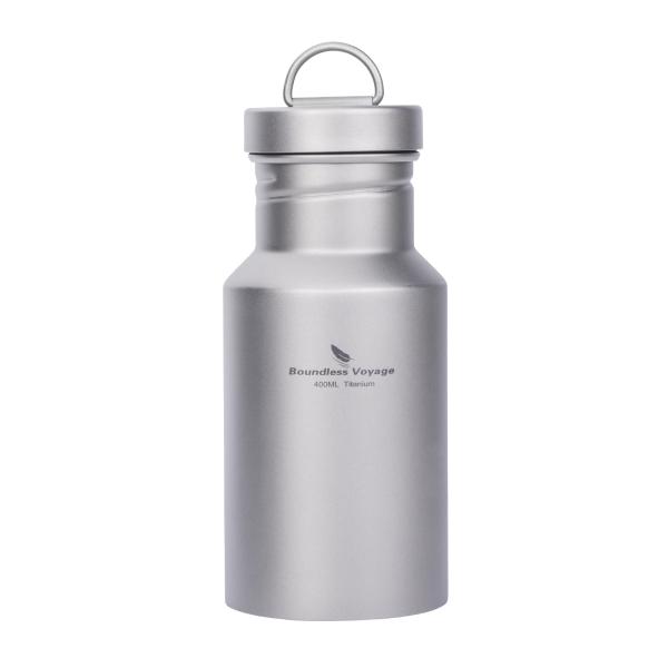 Boundless Voyage チタン水筒 超軽量 直飲み 広口ボトル 登山 自転車 スポーツ マグボトル アウトドア キャンプ 焚き火 全3サイズ