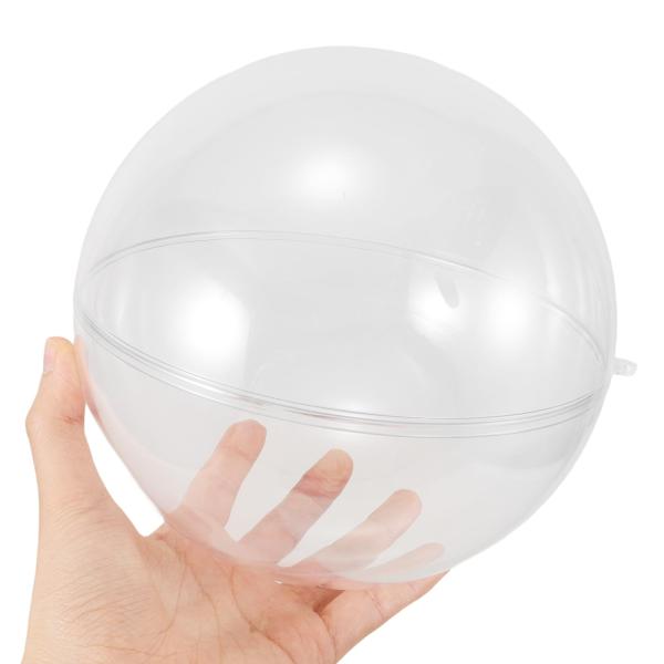 NUOLUX プラスチックボール スマス オーナメント ボール 透明 15cm 中空 オーナメント 球体 装飾 充填可能 手作DIY デコレーション