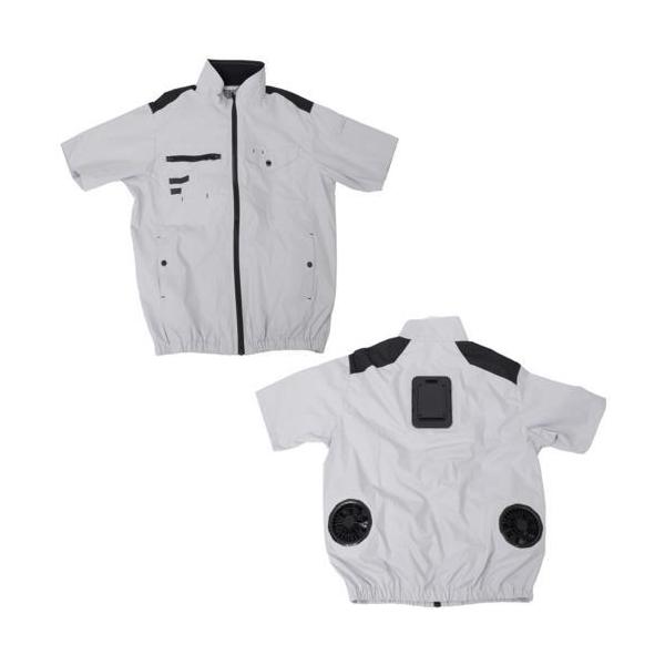 サンコー(Thanko) 圧倒的に冷える冷蔵服4 2025年モデル 半袖タイプ シルバーグレー フリーサイズ(胸囲118cm 肩幅48cm 着丈68cm) USB給電 TKWE25SGY サンコー(Thanko) 圧倒的に冷える冷蔵服4 2025年モデル 半袖タイプ