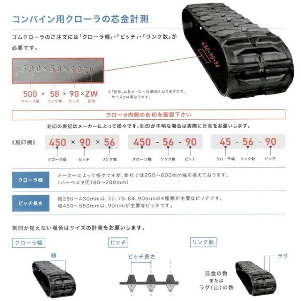 Kbl コンバイン用 クローラ クローラ 450 90 40 A 4540nas 農業用 1本 新品 その他 4540nas リンク Web Shop