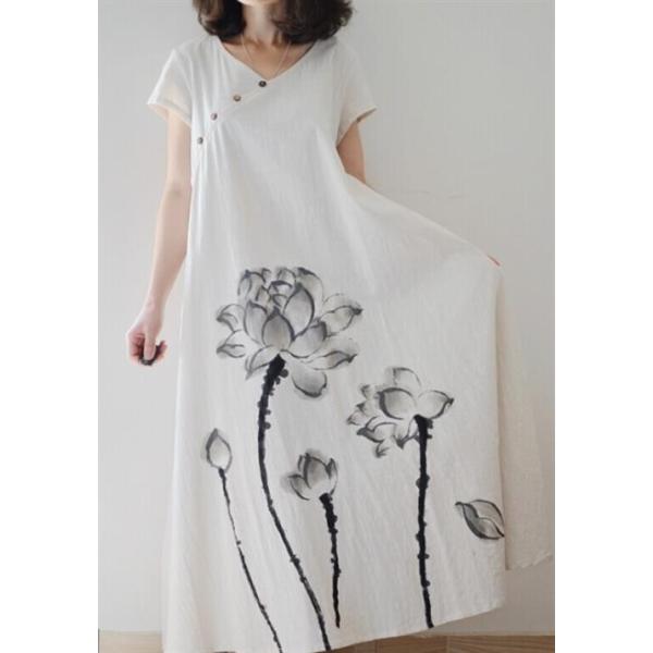 送料無料 リネン花柄ワンピース 半袖 チュニック スカート ワンピ 水墨画 麻 春 夏 ミディー ミモレ 膝丈 森ガール ゆったり Buyee Buyee 提供一站式最全面最專業現地yahoo Japan拍賣代bid代拍代購服務 Bot Online