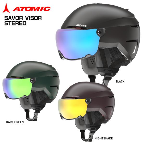 20-21 ATOMIC（アトミック）【スノーヘルメット/数量限定】 SAVOR VISOR  STEREO（セイバーバイザーステレオ）AN5005【バイザー付きヘルメット】