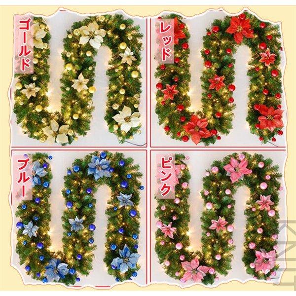 クリスマス 飾り ガーランド パーティーled付き装飾藤クリスマスリース オーナメント クリスマス松の葉モール藤 藤蔓花付きお正月飾り新年飾りイベント用品 Ls1104 7847 Linko Smile 通販 Yahoo ショッピング
