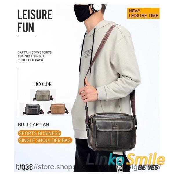 ショルダーバッグ レトロ風 メンズバッグ 横型 本牛革 斜め掛け 肩掛け 通勤 大容量 代 30代 40代 50代 プレゼント ギフト 父の日 彼氏 耐摩設計 牛革 2way Ls1110 Linko Smile 通販 Yahoo ショッピング