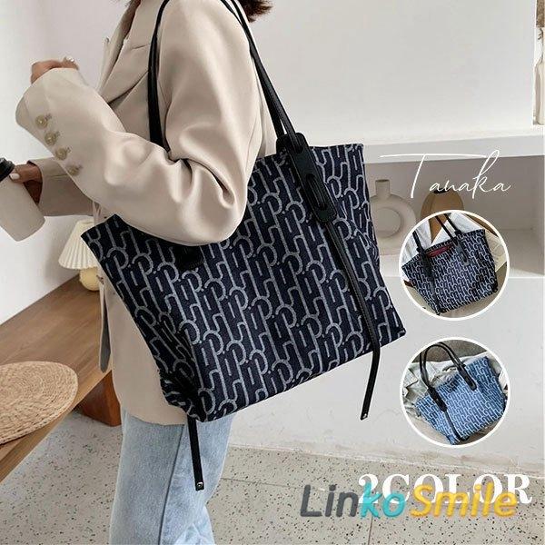 トートバッグ レディース バッグ かばん 大容量 帆布 カジュアル 青 黒 人気 カバン 春 夏 おしゃれ 通勤 21 代 30代 40代 母の日 Ls1111 D Linko Smile 通販 Yahoo ショッピング