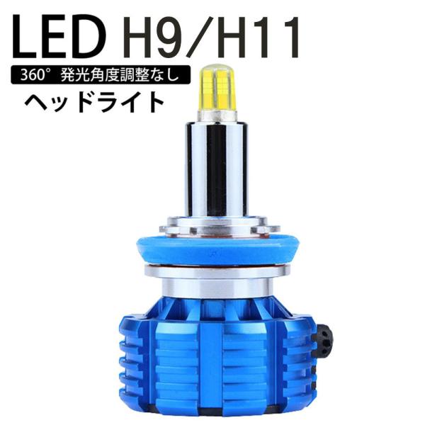 360度全面発光 LED H9/H11 ヘッドライト バイク用 Harley ハーレーダビ