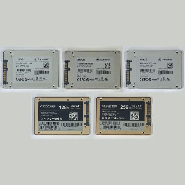 新品バルク品】2.5インチ SATA SSD (256GB / 480GB) ※120GB/128GB