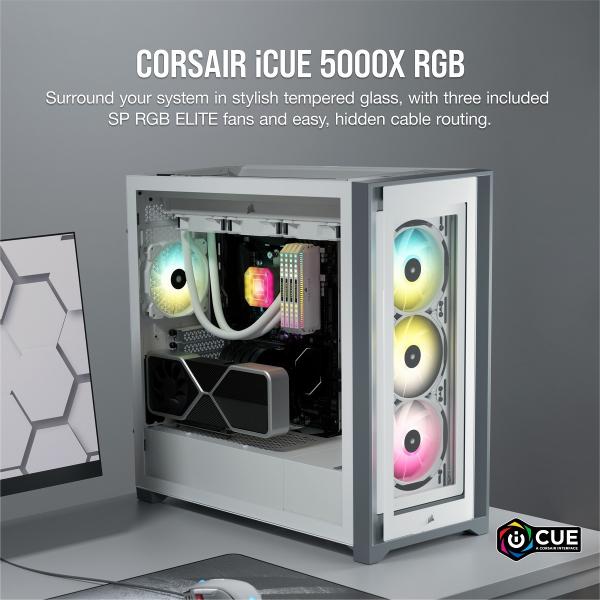72時間限定タイムセール Corsair 7000x Rgb Tg Wht Cc Ww 右サイド給排気対応 強化ガラスパネル搭載 フルタワーpcケース総合ランキング1位