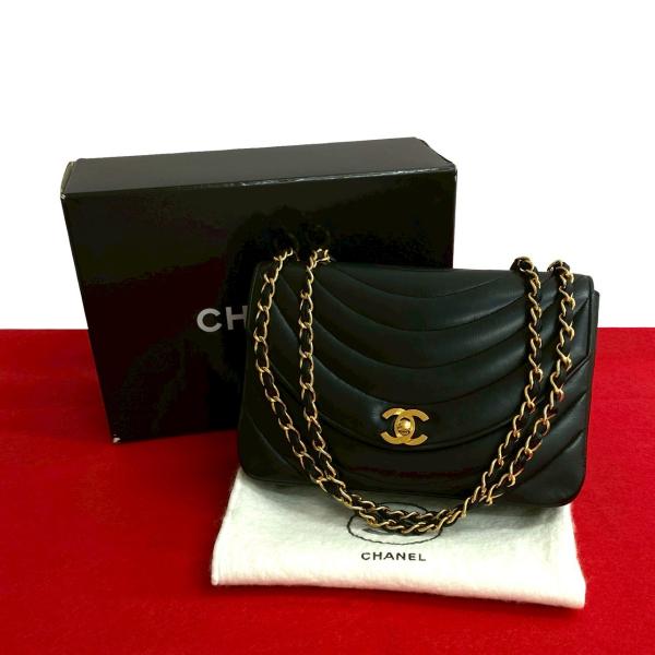 CHANEL 極 美品 箱 袋付 シール有 0番台 シャネル ココマーク