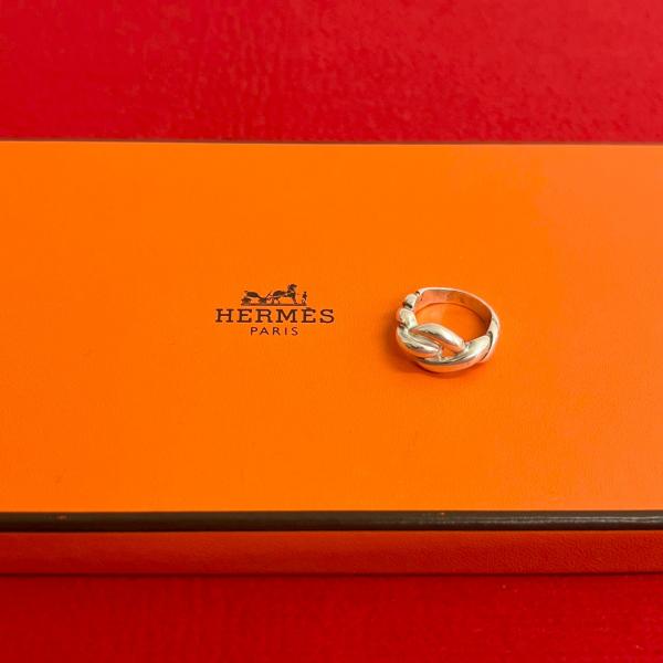 エルメス　トルサード　リング　ミネルヴァ刻印 925 9号 エルメス トルサード リング ミネルヴァ刻印 925 9号 - メルカリ